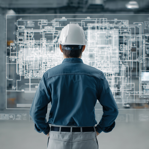 Engenheiro analisando dados